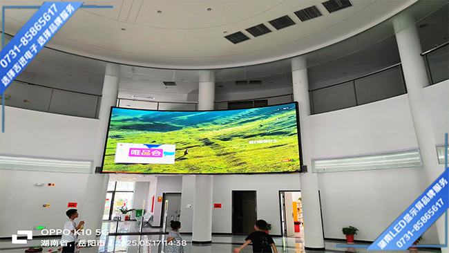 岳陽(yáng)某檔案館政務(wù)接待大廳LED顯示屏